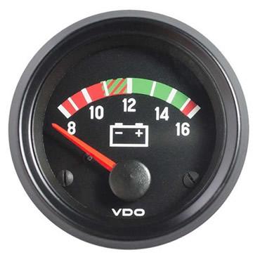 VDO Voltmeter 8-16V gauges